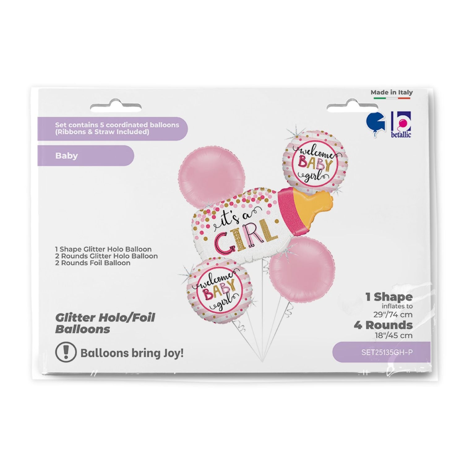 das-kost-mland-dekorationen-folienballon-flasche-it-s-a-girl-5stk image 2