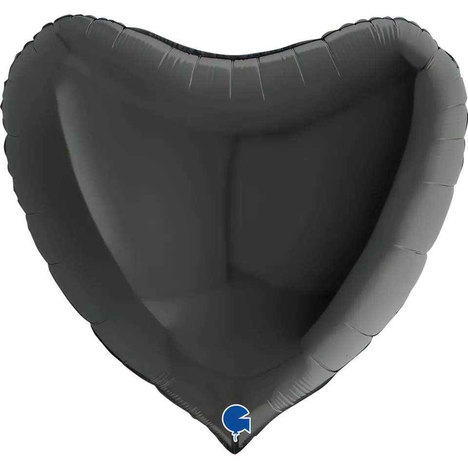 folienballon-uni-herz-91-cm-schwarz-partyballon-helium image 1
