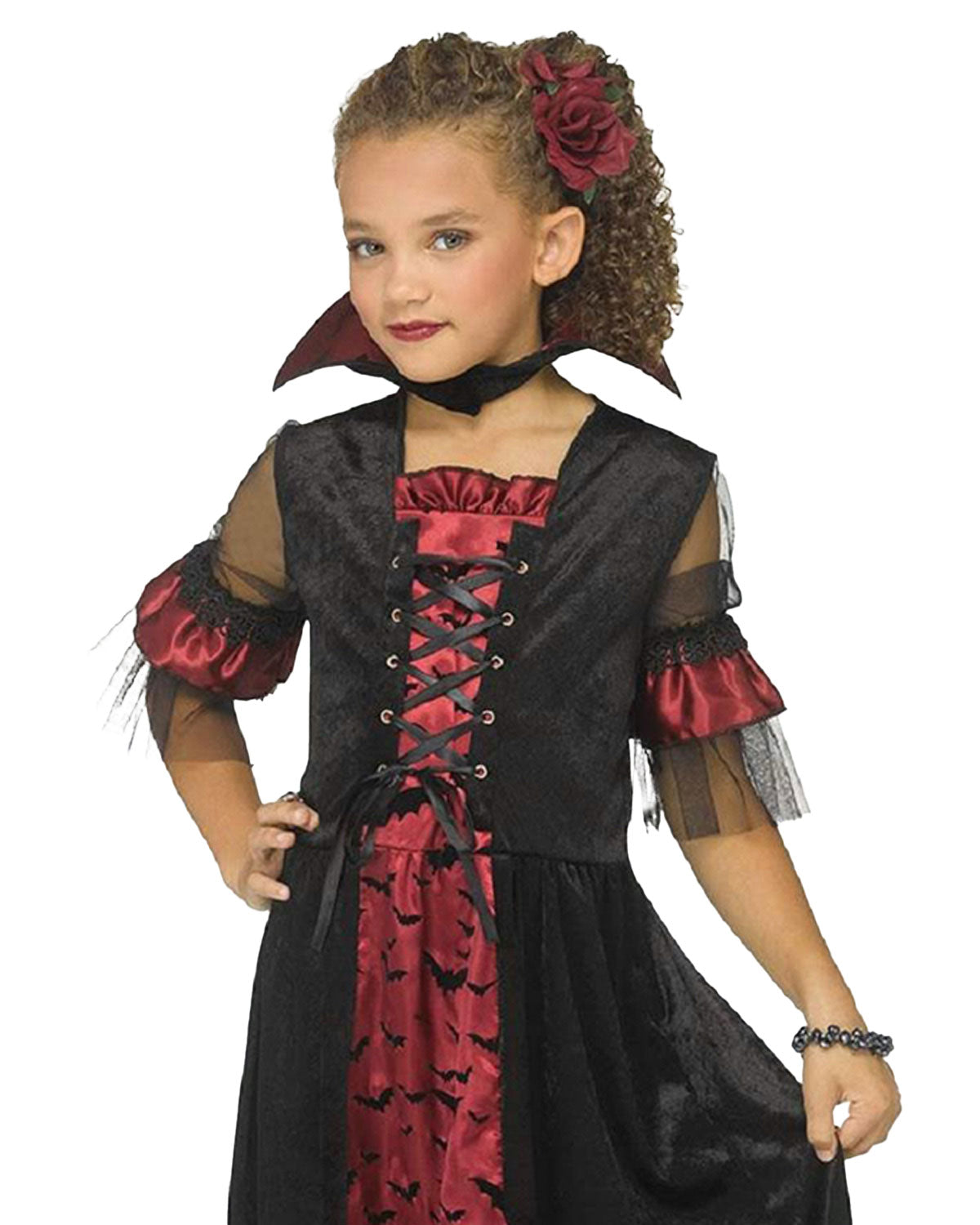 das-kost-mland-tessa-vampir-kost-m-m-dchen-kleid-schwarz-rot image 5