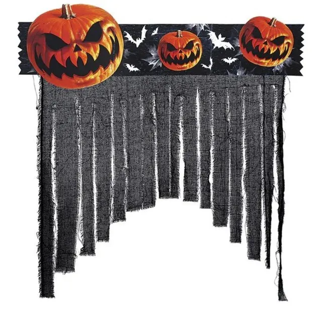 das-kost-mland-k-rbisse-halloween-t-rvorhang-90x30cm image 1