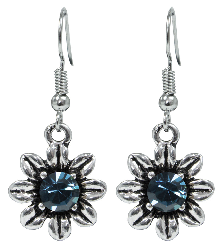 das-kost-mland-blumen-collier-mit-ohrh-ngern-ozeanblau-schmuckset image 4