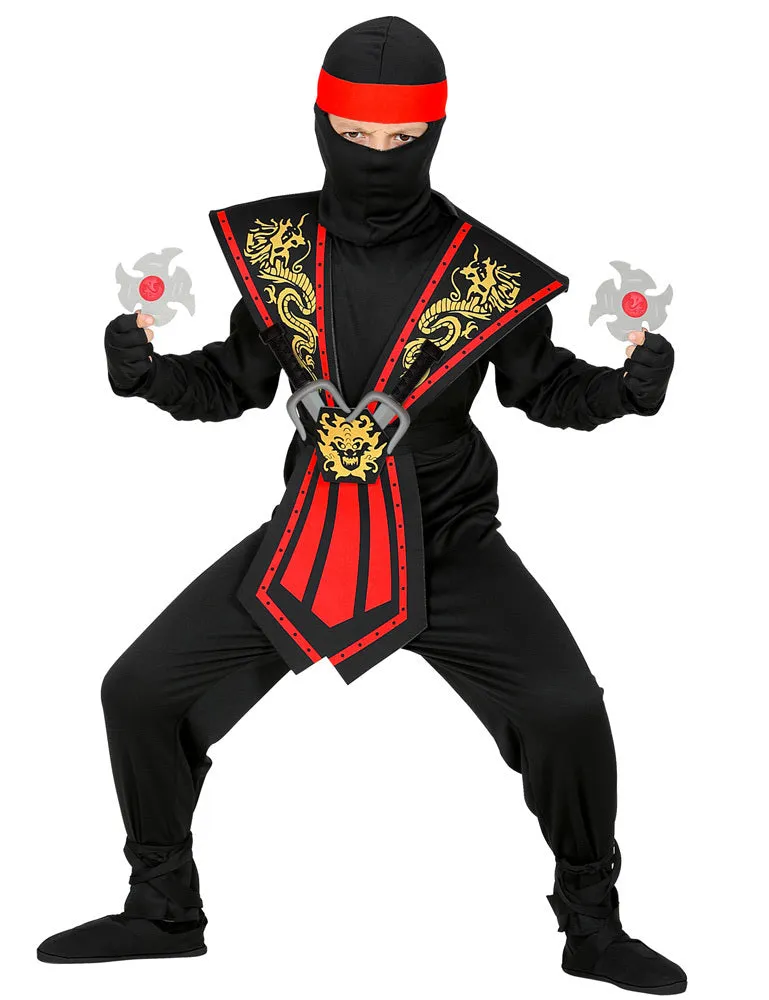 das-kost-mland-ninja-kost-m-kinder-rot-schwarz-mit-zubeh-r image 1