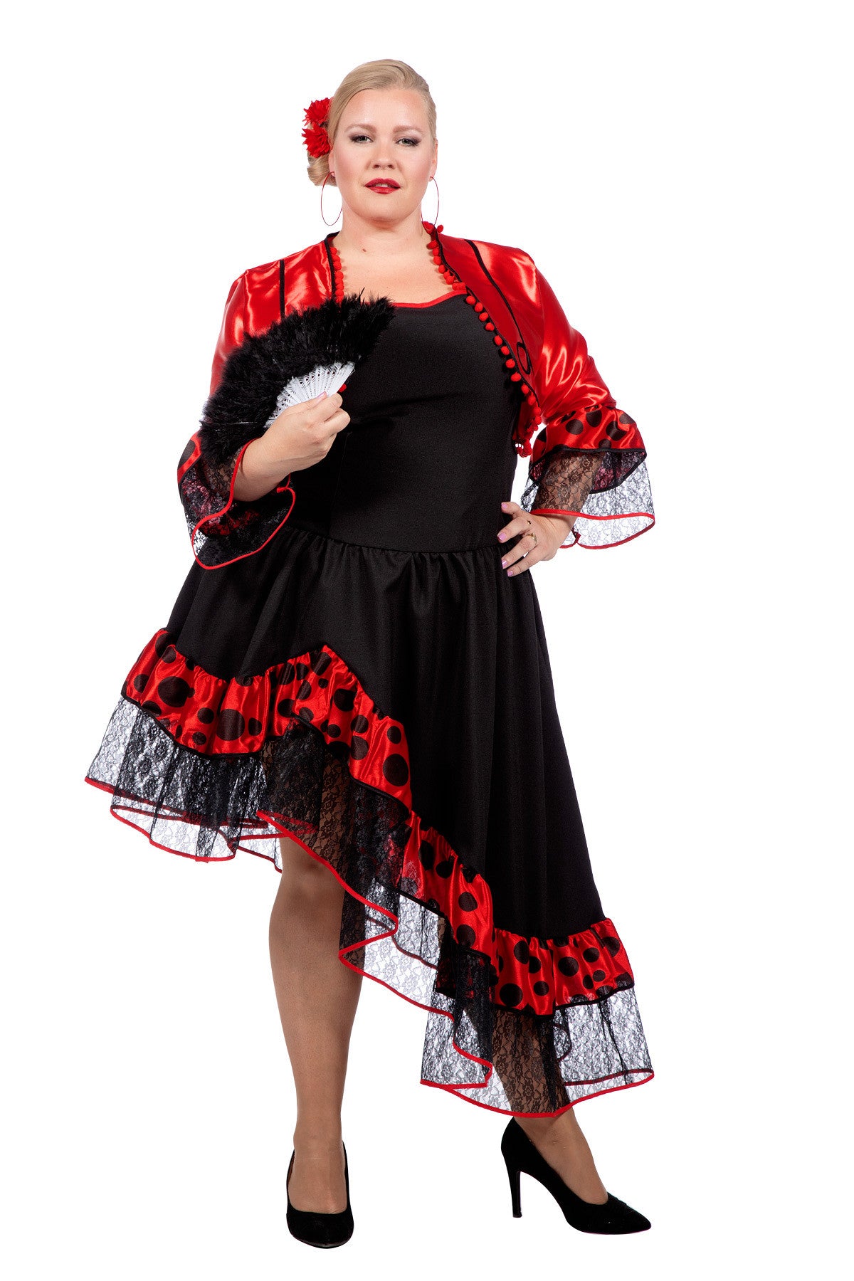 das-kost-mland-damen-spanierin-carmen-kost-m-rot-schwarz image 4