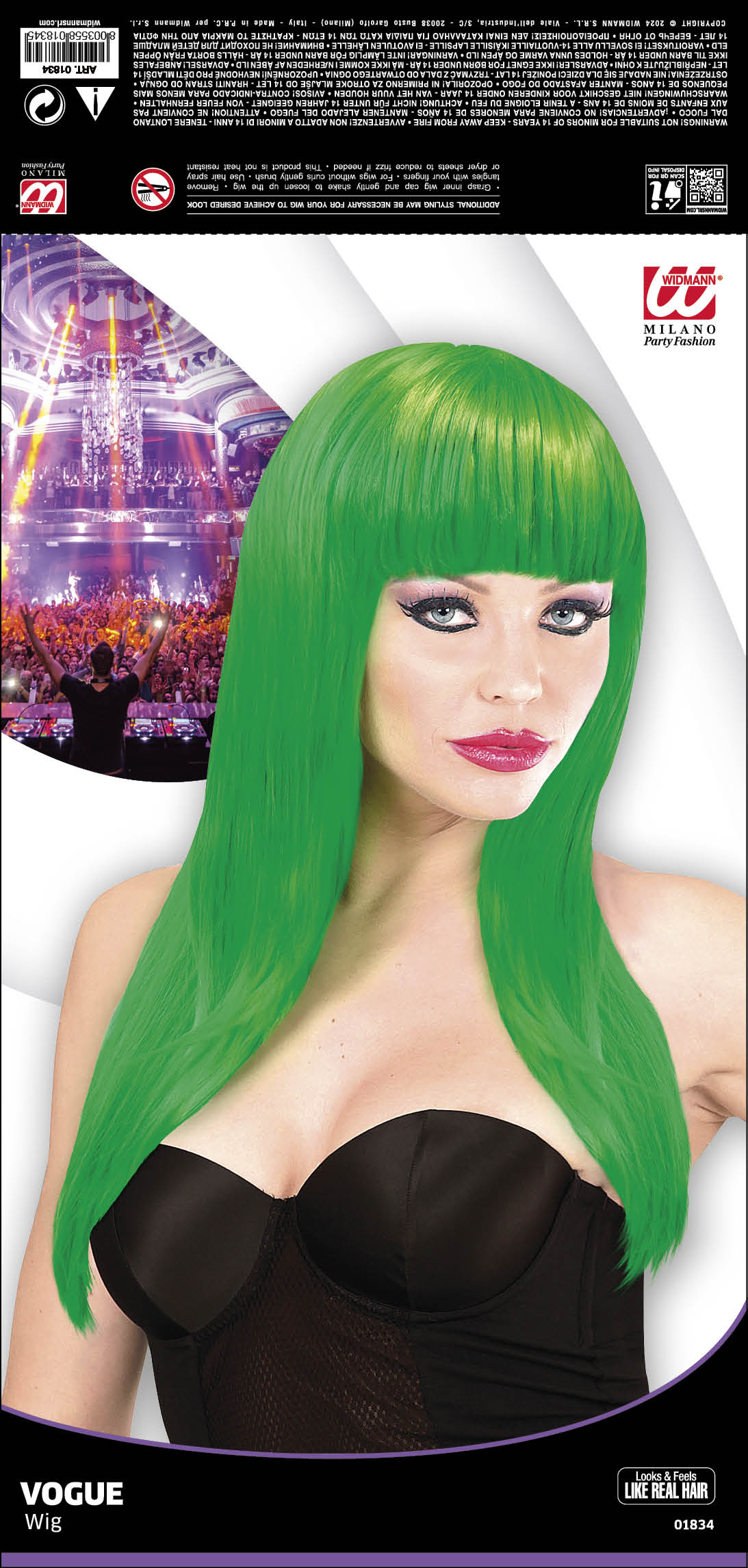 das-kost-mland-accessoires-vogue-langhaar-per-cke-gr-n-mit-pony image 3