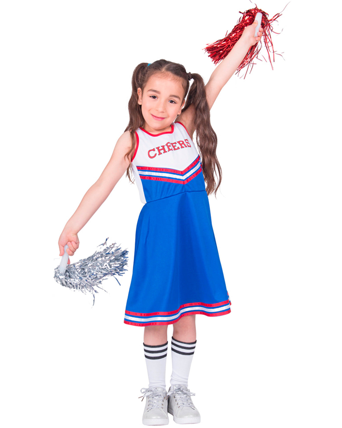das-kost-mland-m-dchen-usa-cheerleader-kleid-kost-m-blau image 7