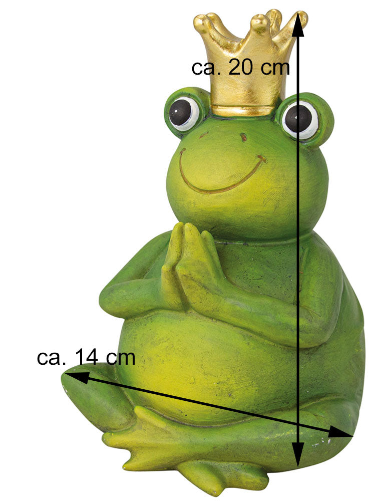 riffelmacher-yoga-froschk-nig-07981-dekofigur-20-cm-polyresin image 2