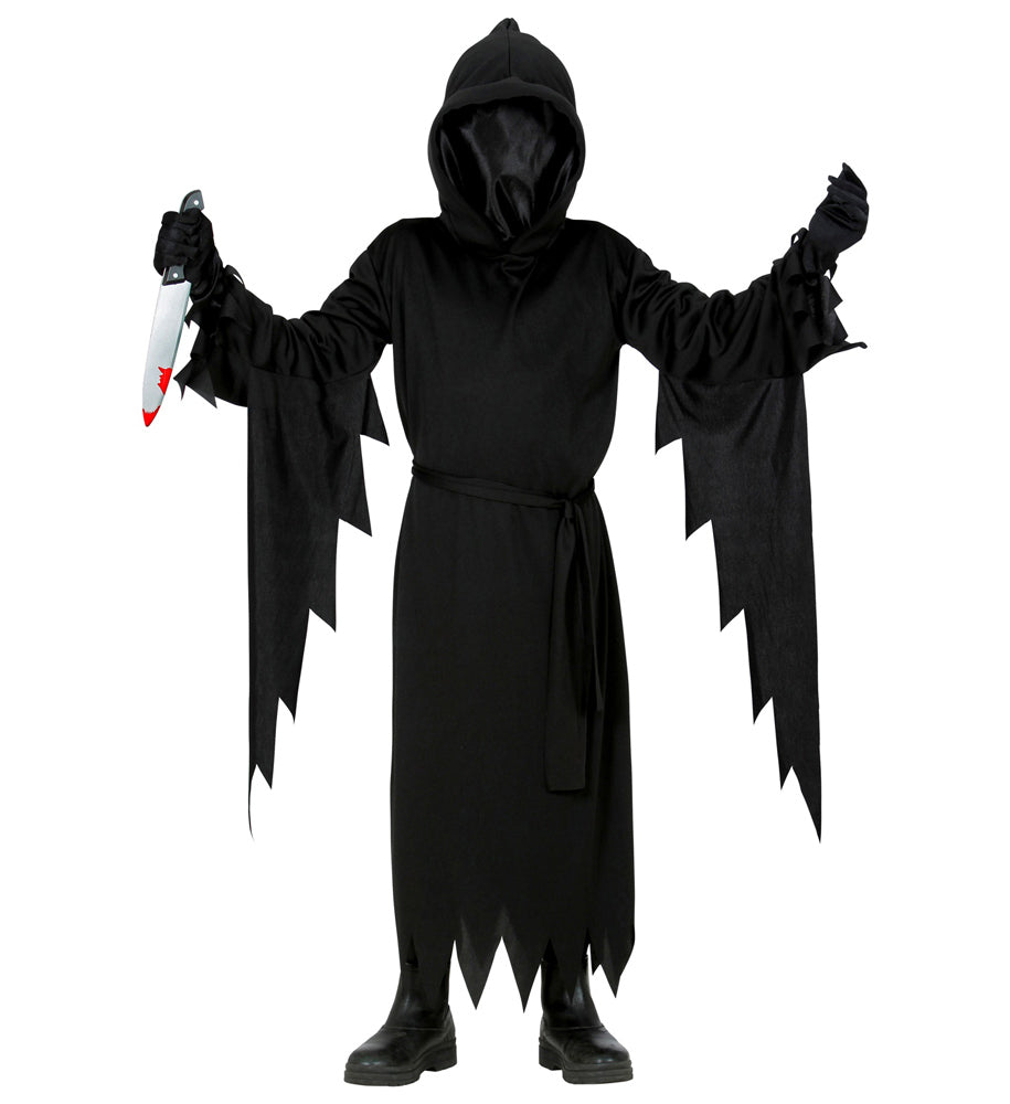 das-kost-mland-jungen-sensenmann-kinderkost-m-schwarz-mit-maske image 1