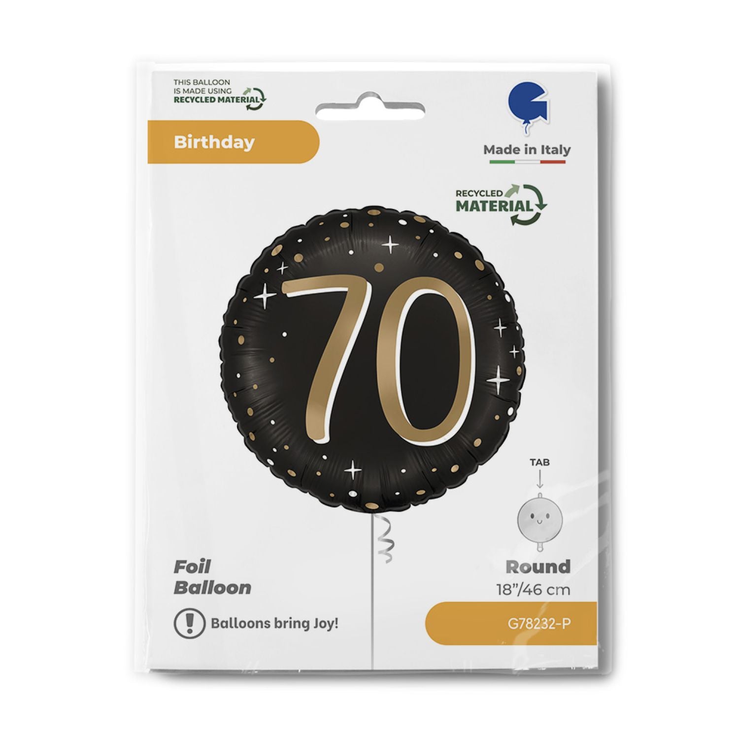 folienballon-sparkling-black-70-18-46cm-schwarz image 2