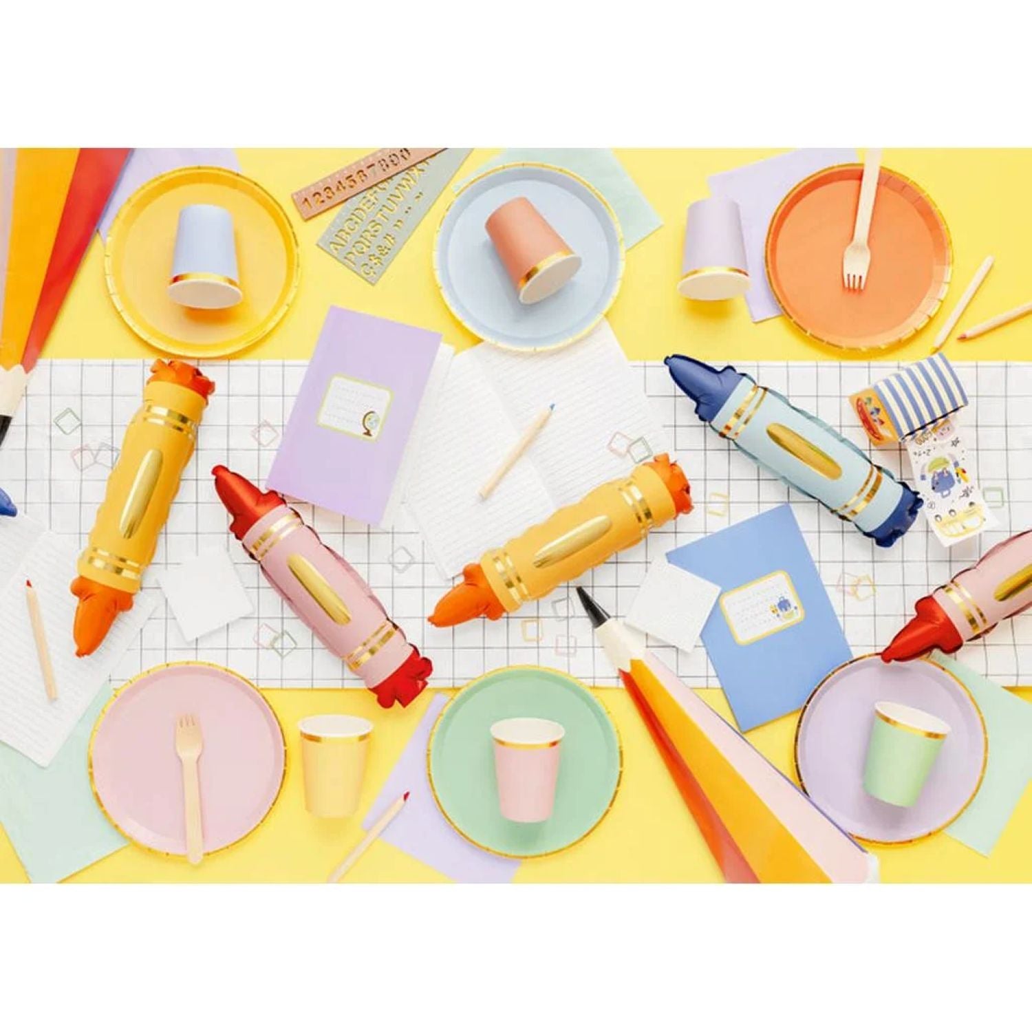 das-kost-mland-folienballon-buntstifte-3er-set-7x30cm-luft image 3