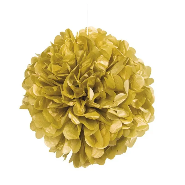 das-kost-mland-wabenball-fluffy-40-cm-papierball-gold image 1