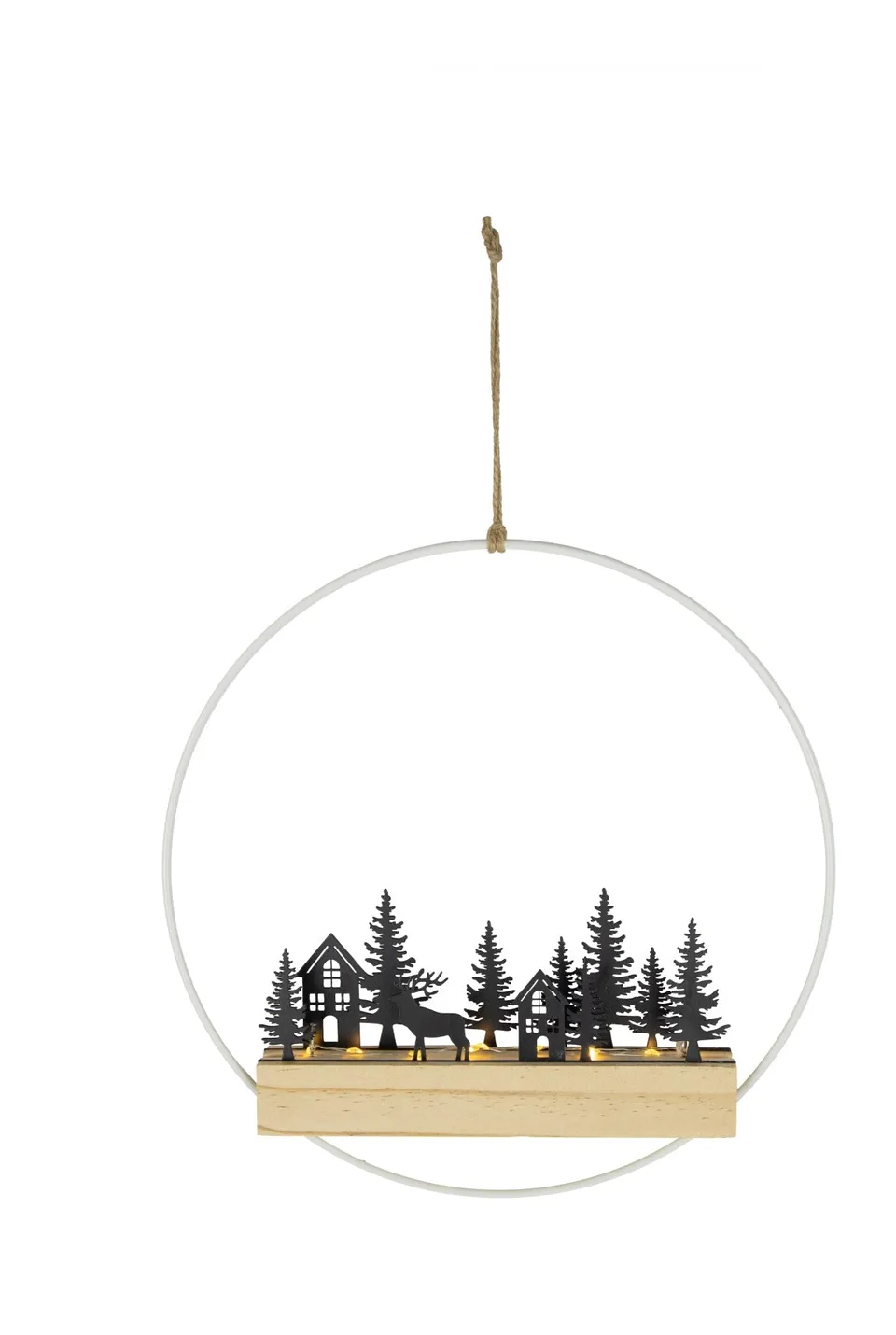 riffelmacher-waldszene-dekoring-led-timer-28cm-holz image 1