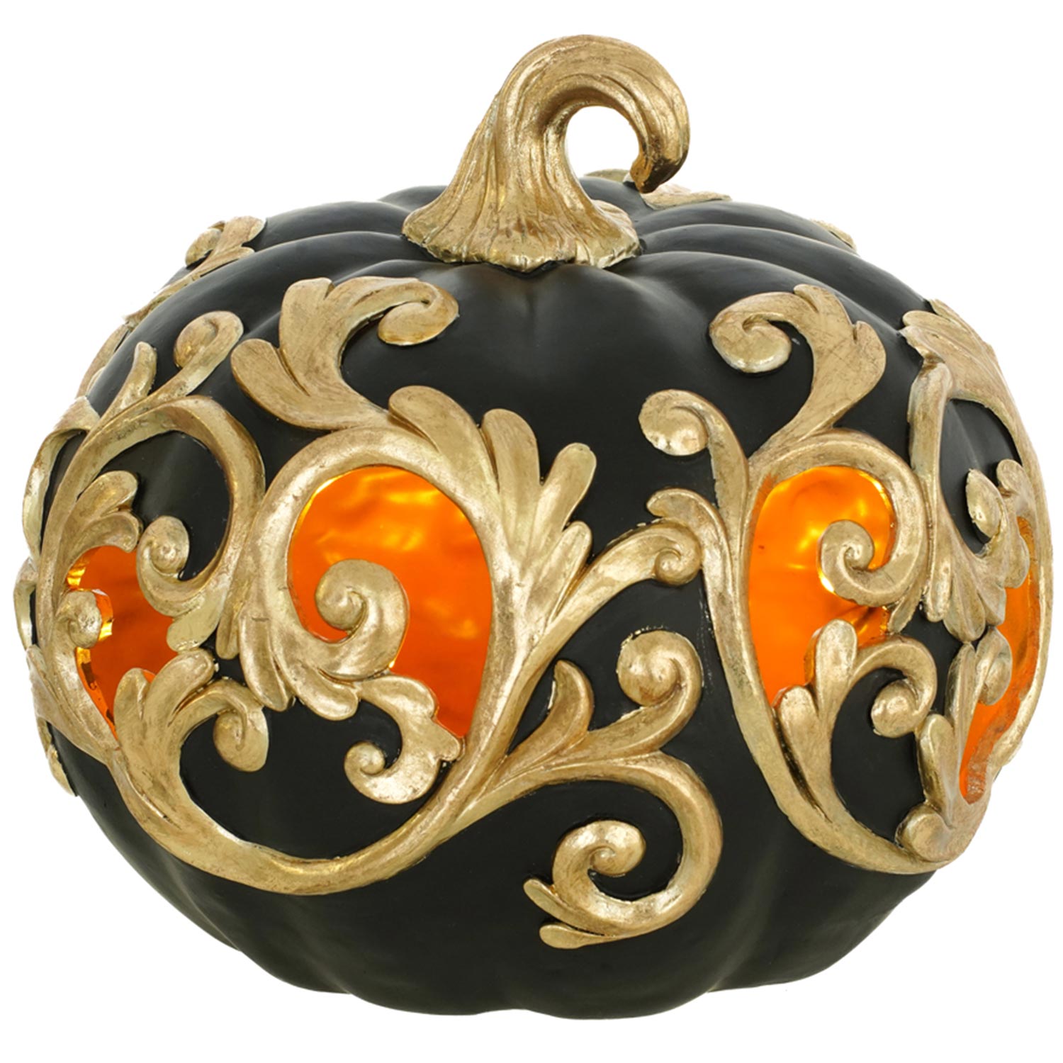 das-kost-mland-k-rbis-dekofigur-led-halloween-orange-23cm image 1