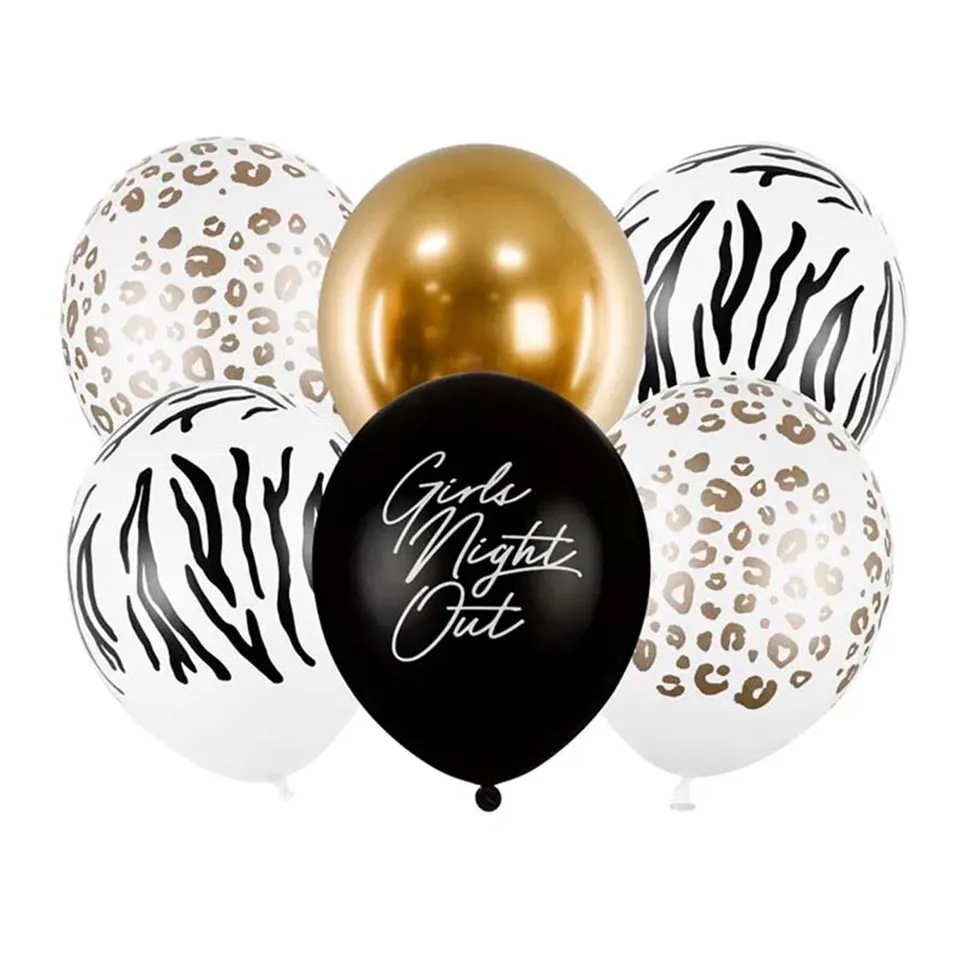 das-kost-mland-dekorationen-luftballon-girls-night-out-30cm-6stk image 1