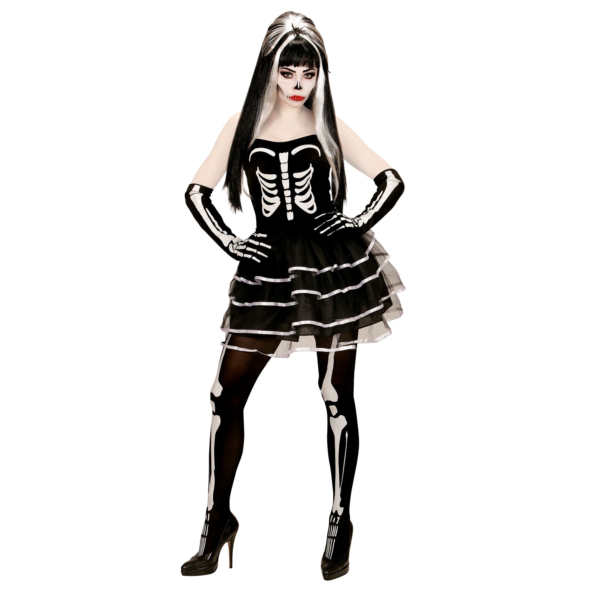 das-kost-mland-lady-skelett-korsage-kost-m-kleid-m image 3