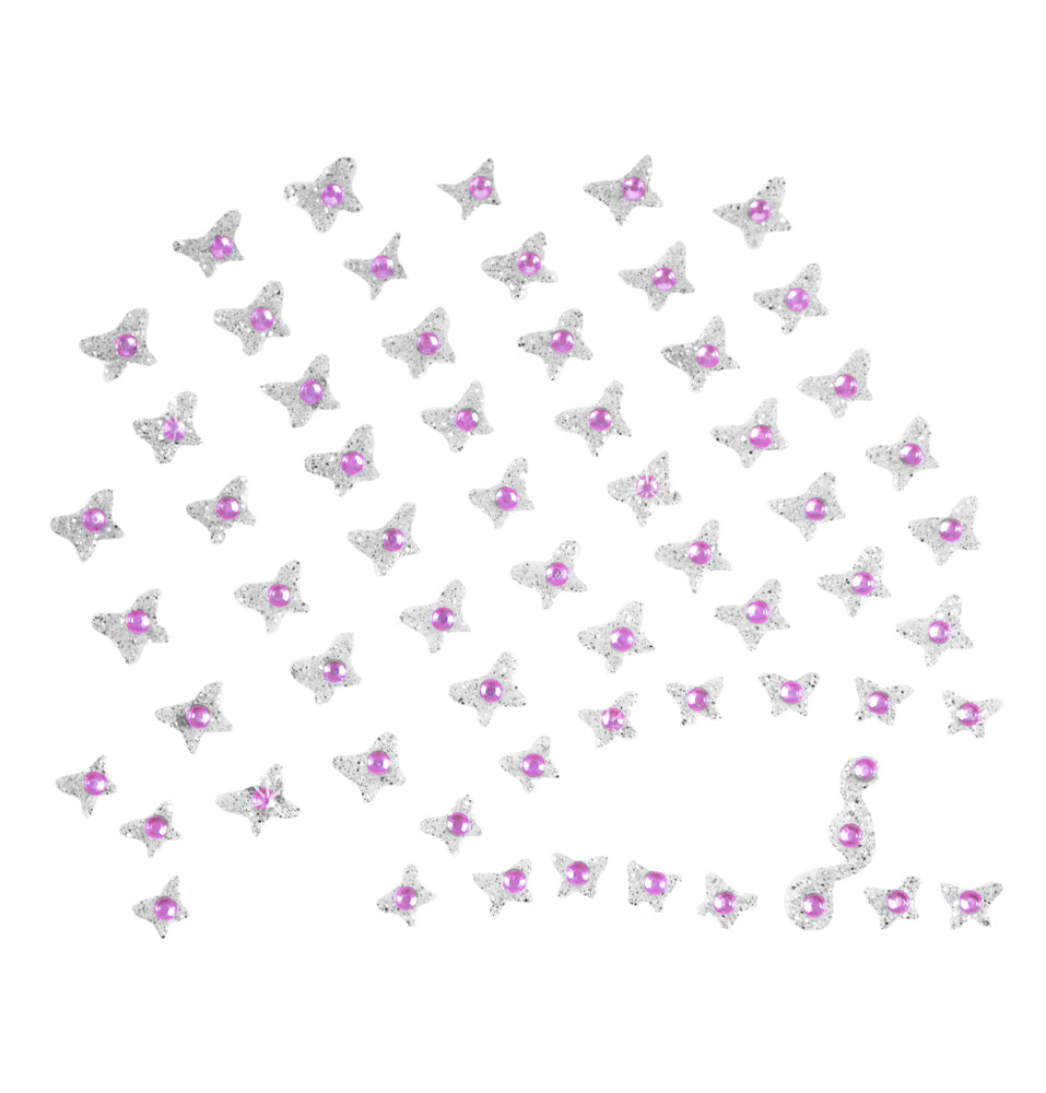 das-kost-mland-accessoires-glitzer-sticker-gesicht-haar-pink image 2