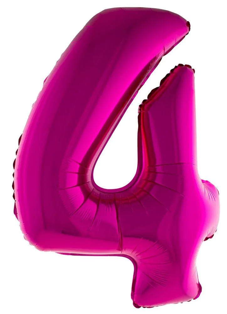 das-kost-mland-xxl-zahlen-folienballon-100cm-pink-zahl-4 image 1
