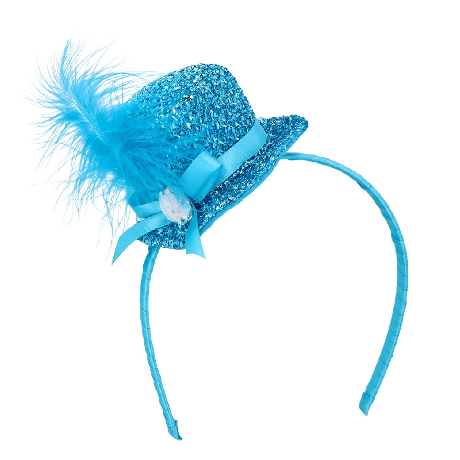 das-kost-mland-diadem-glitter-haarreif-mini-hut-glitzer-fasc image 3