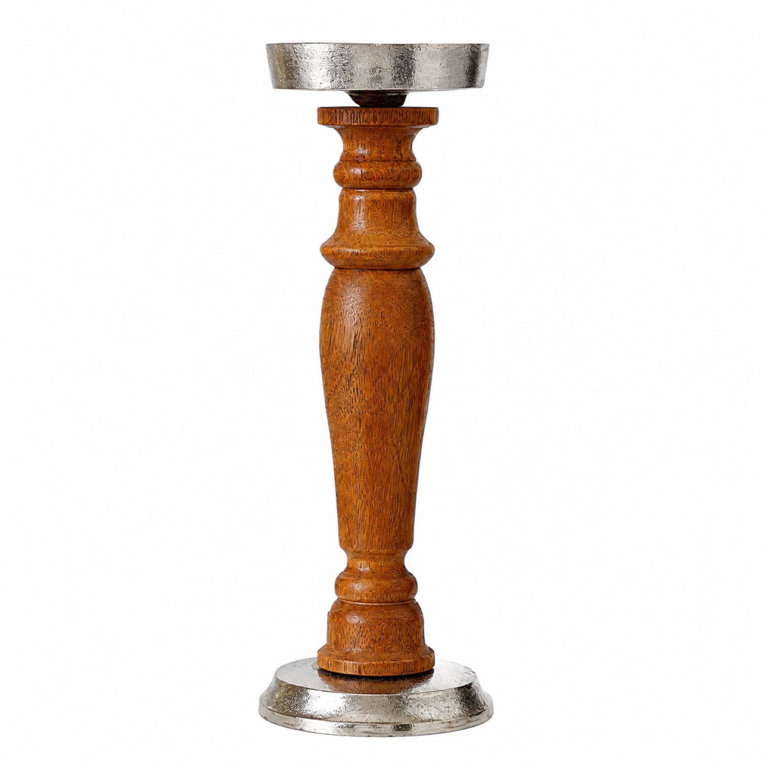 das-kost-mland-kerzenhalter-holz-metall-11x41-cm-weihnachtsdeko image 1