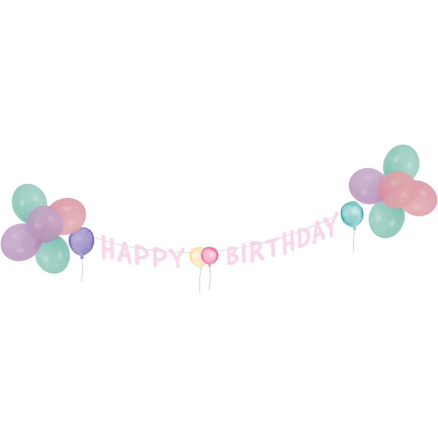das-kost-mland-happy-birthday-deko-set-pastell-15-tlg image 1
