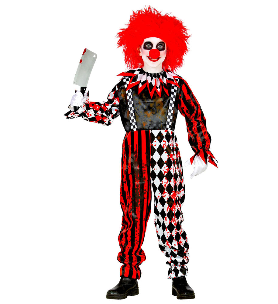 das-kost-mland-killerclown-kinderkost-m-schwarz-rot-128 image 2
