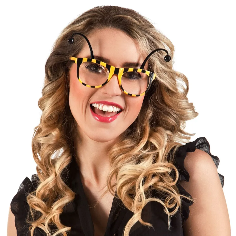 das-kost-mland-bienen-brille-gelb-schwarz-f-r-erwachsene image 1