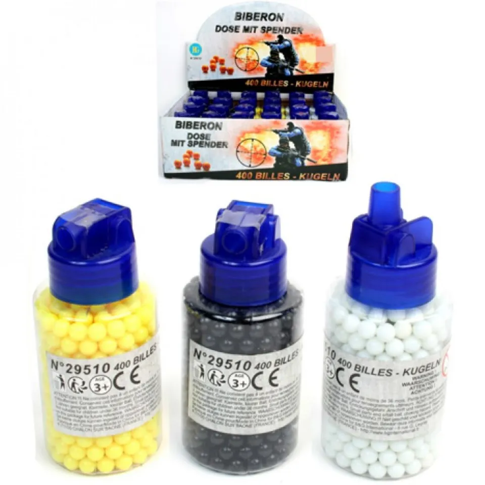 spielzeugmunition-bunt-400-stk-3-fach-sortiert-knall image 1
