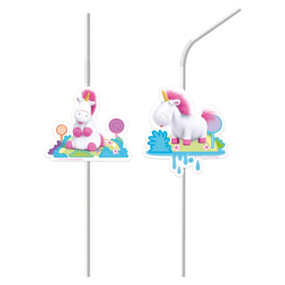 das-kost-mland-dekorationen-strohhalm-pvc-fluffy-trinkhalm-6-stk image 1
