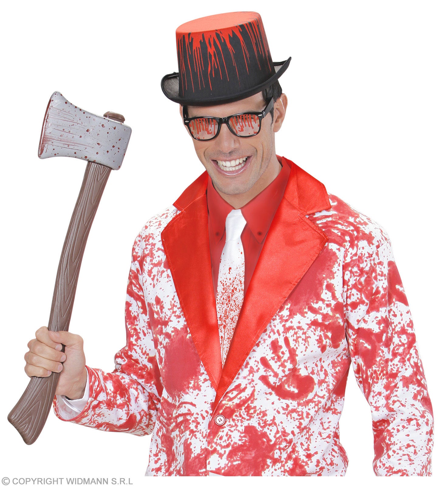das-kost-mland-accessoires-blutverschmierte-krawatte-wei-rot image 3