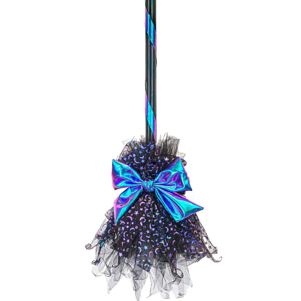das-kost-mland-hexenbesen-85cm-kost-mbesen-blau-schwarz image 1
