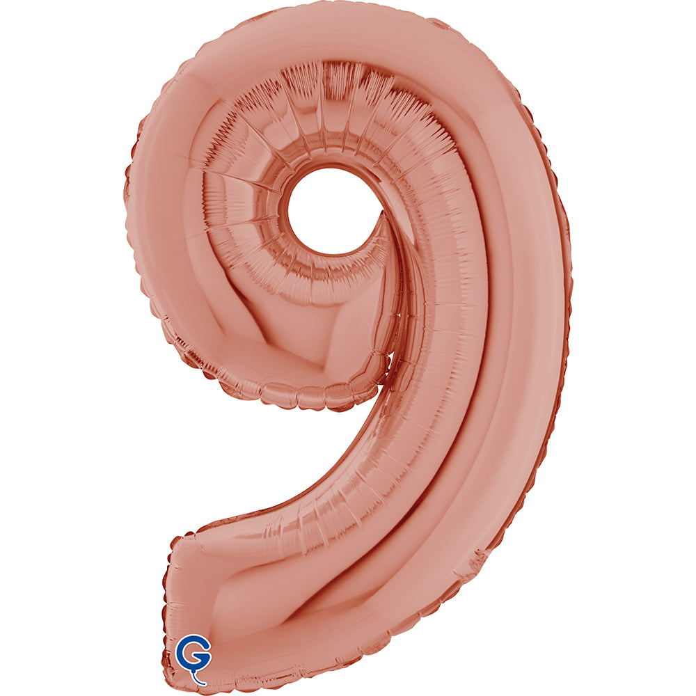 das-kost-mland-riesenzahl-folienballon-9-rosegold-66cm image 3