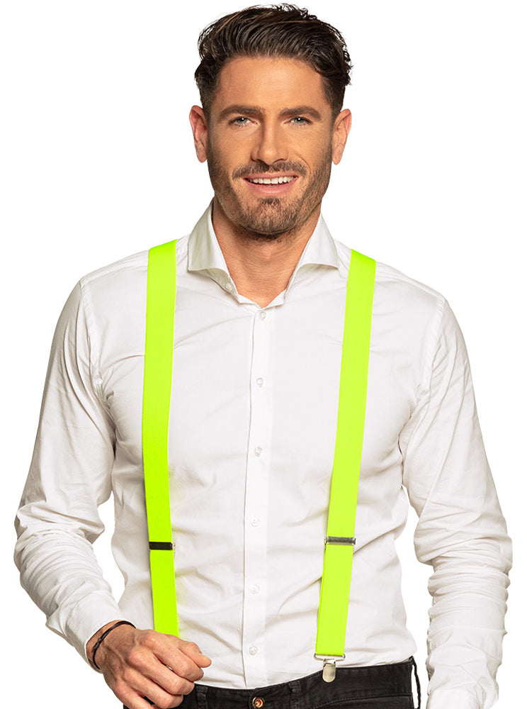 das-kost-mland-michel-hosentr-ger-neon-gelb-accessoire image 1