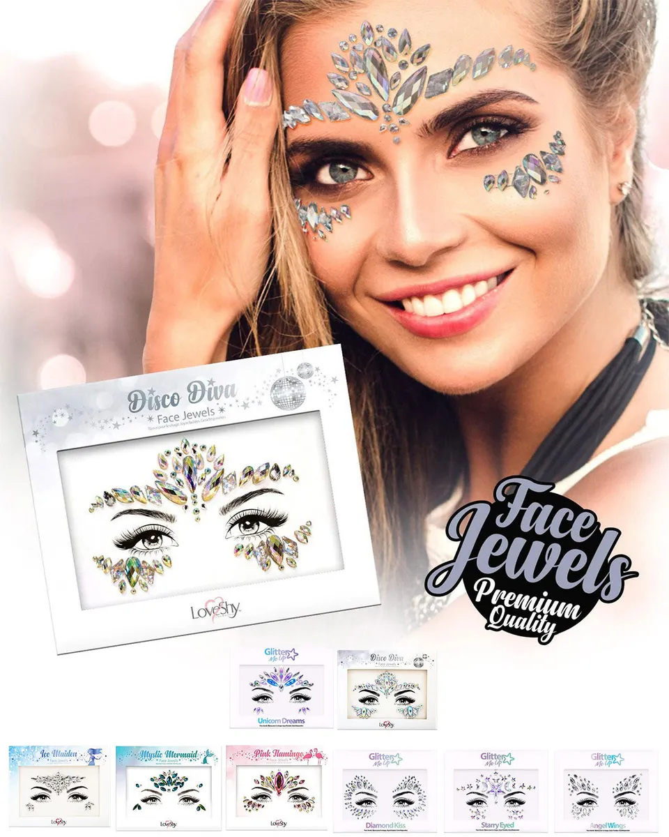 loveshy-face-jewels-disco-diva-gesichtssticker-selbstklebend-vegan image 1