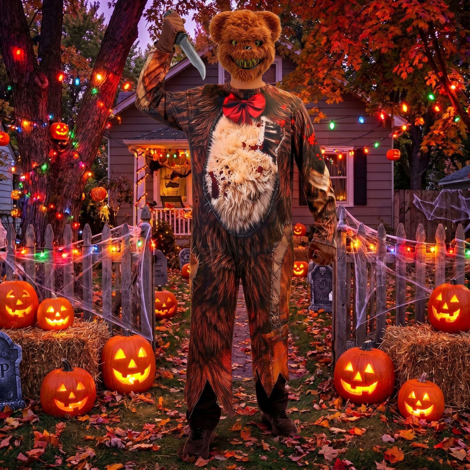das-kost-mland-herren-zombie-teddyb-r-kost-m-overall-maske-gr-l image 5
