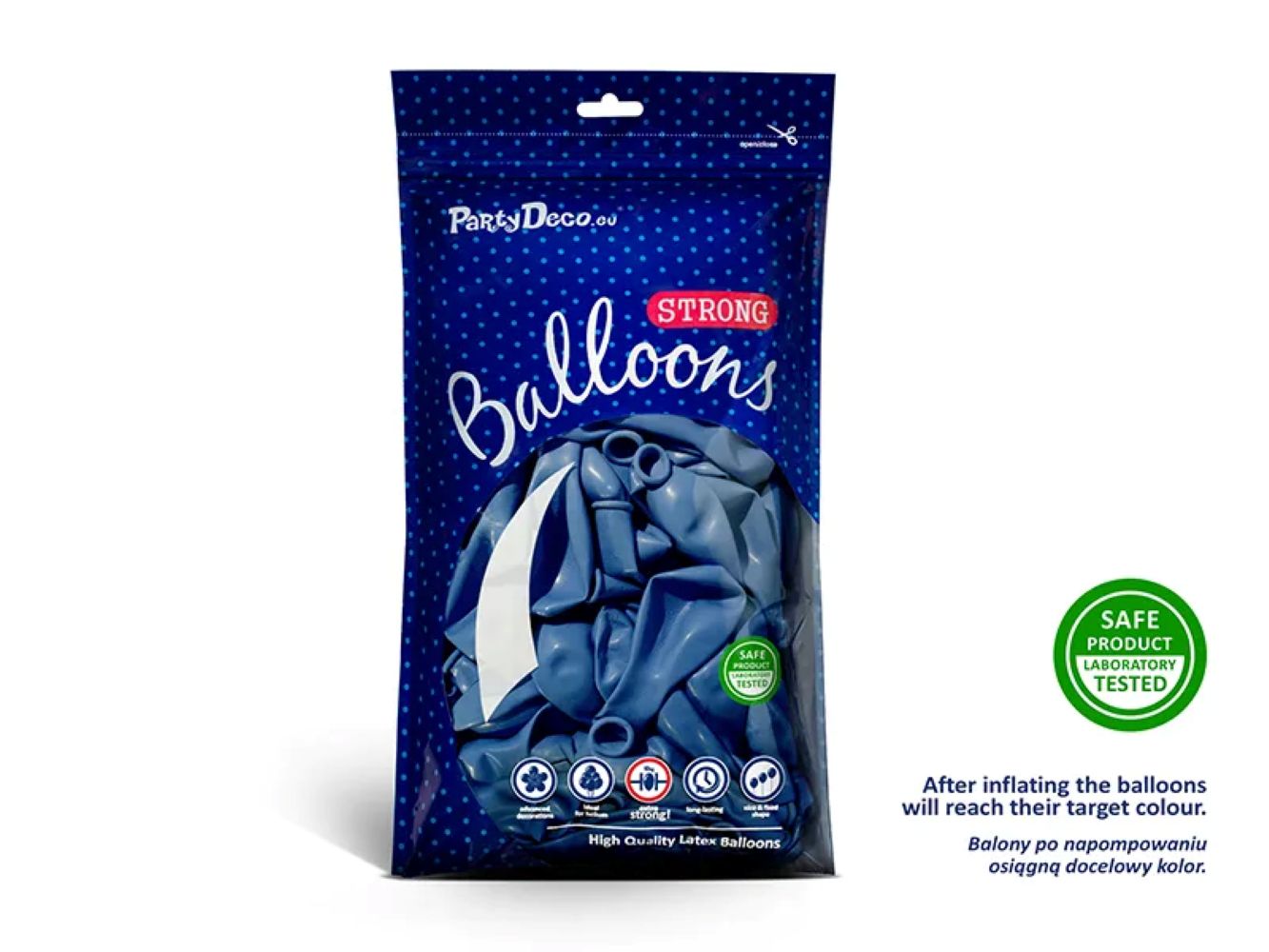 das-kost-mland-luftballons-uni-metallic-blau-50er-30cm image 2
