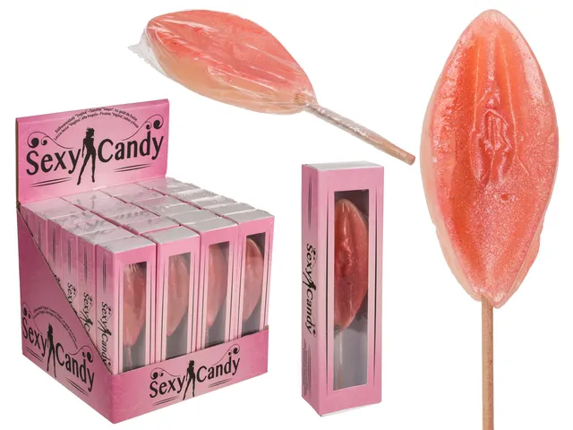 das-kost-mland-vagina-lolli-erdbeere-45g-party-gag image 1
