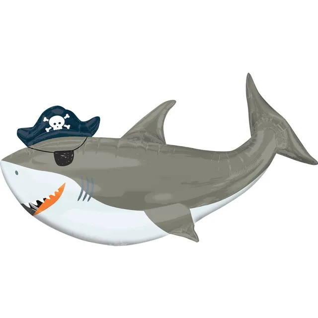 das-kost-mland-hai-ahoy-folienballon-104x58-cm-shape image 1