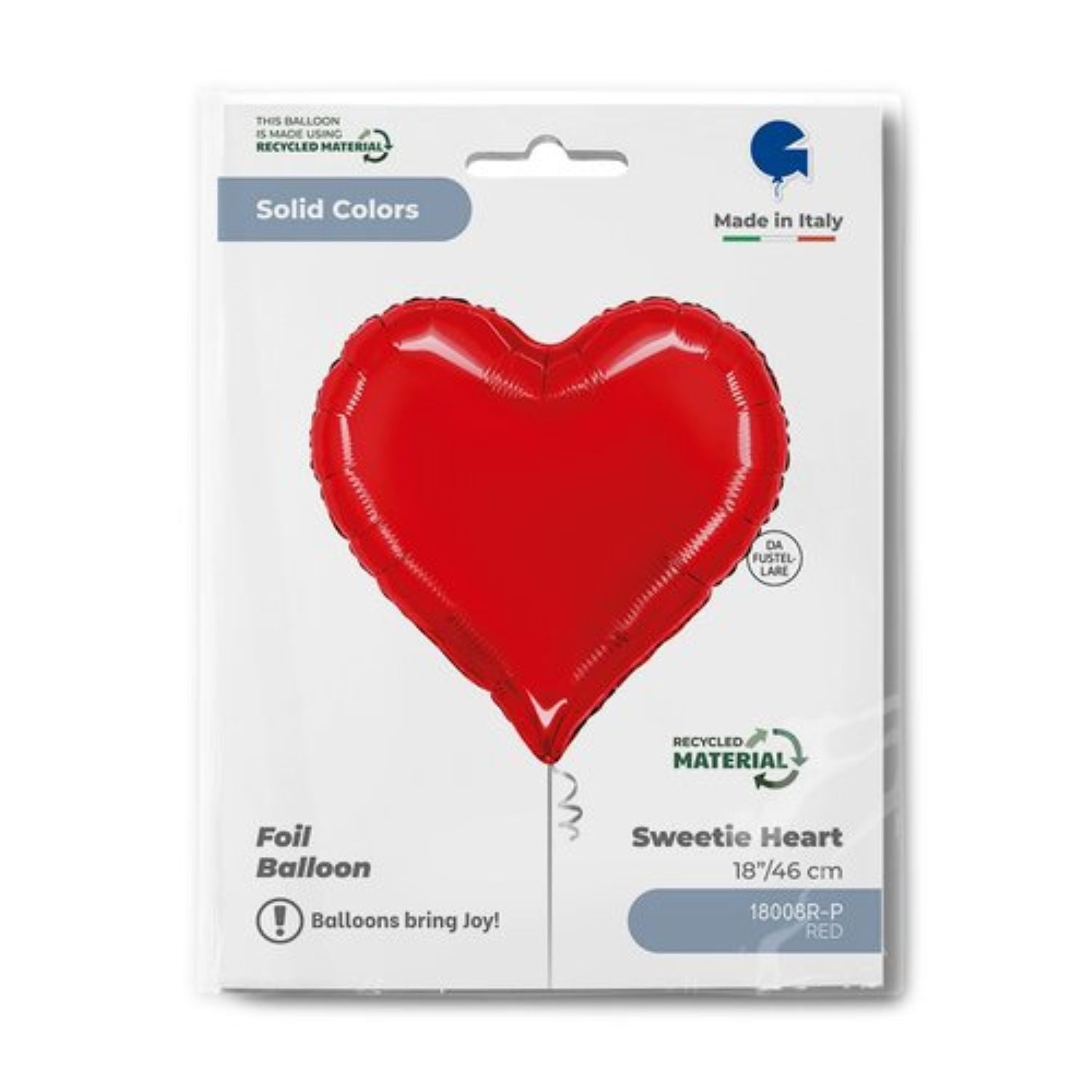 das-kost-mland-sweetie-heart-herz-folienballon-rot-46cm image 2