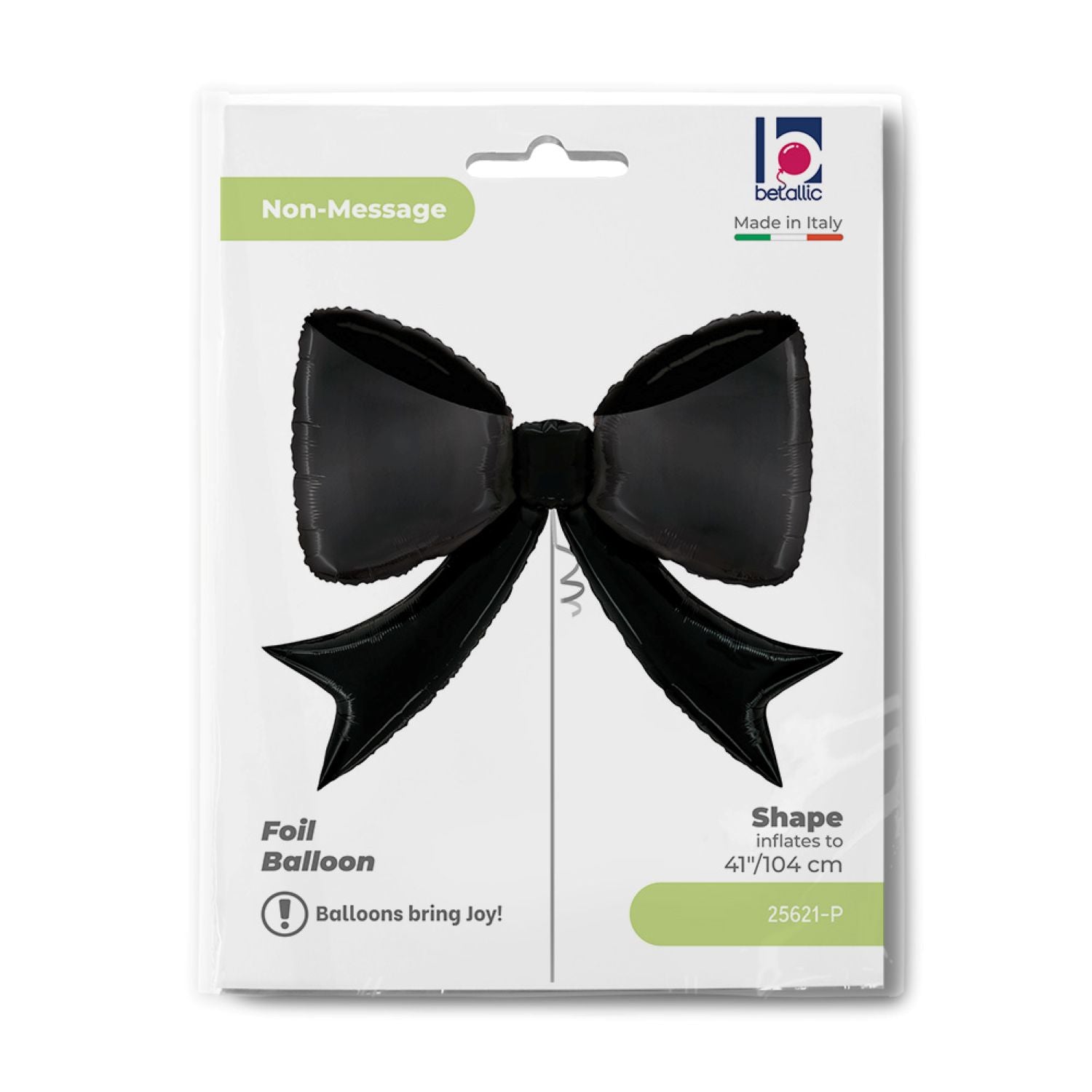 das-kost-mland-shape-schleife-folienballon-104-cm-schwarz image 2