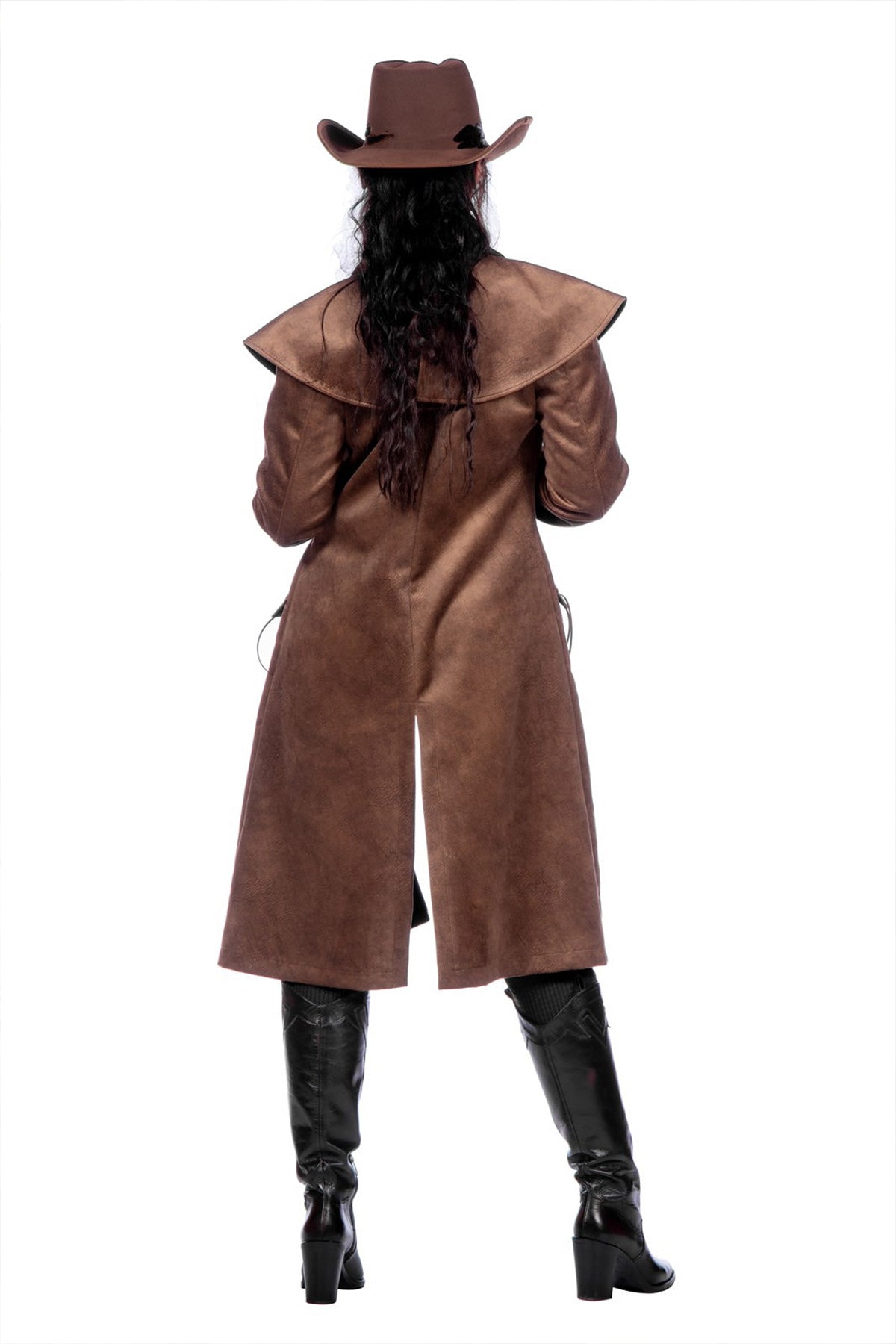 das-kost-mland-jane-western-mantel-damen-braun-cowgirl image 4