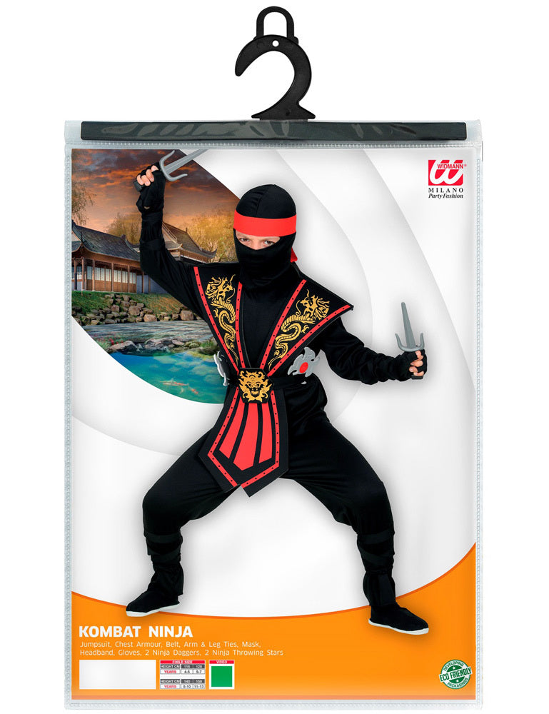 das-kost-mland-ninja-kost-m-kinder-rot-schwarz-mit-zubeh-r image 5