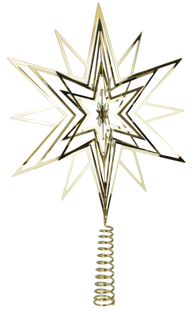 riffelmacher-17858-christbaumspitze-stern-gold-33-cm image 2