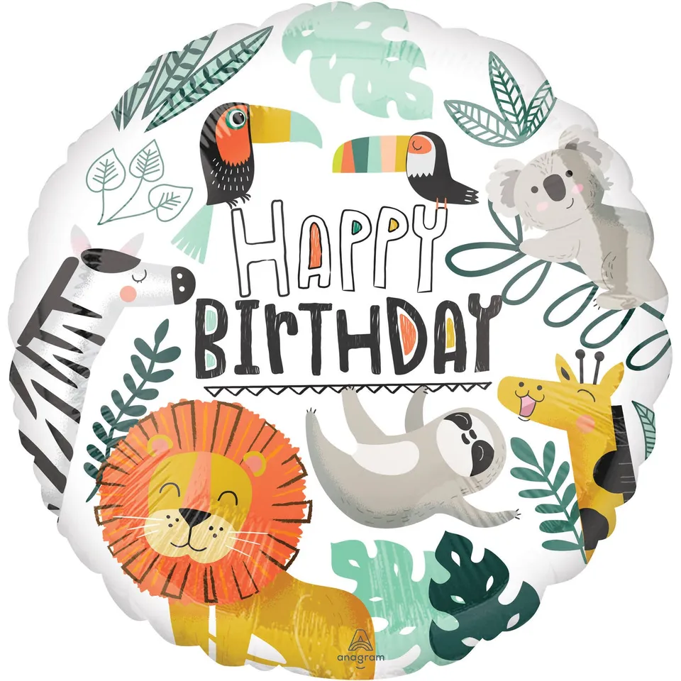 das-kost-mland-get-wild-folienballon-45-cm-dschungel image 1