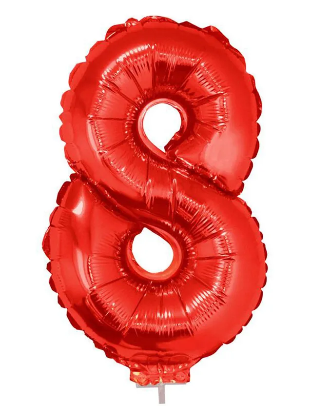 das-kost-mland-zahlen-folienballon-41-cm-rot-zahl-8-stab image 1