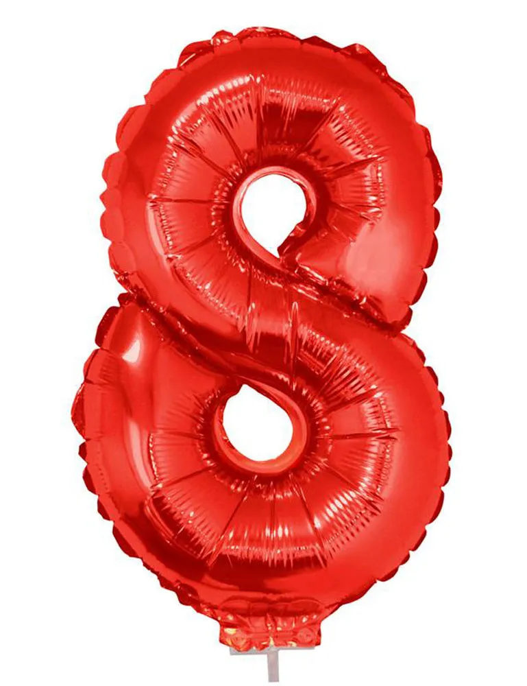das-kost-mland-zahlen-folienballon-41-cm-rot-zahl-8-stab image 1