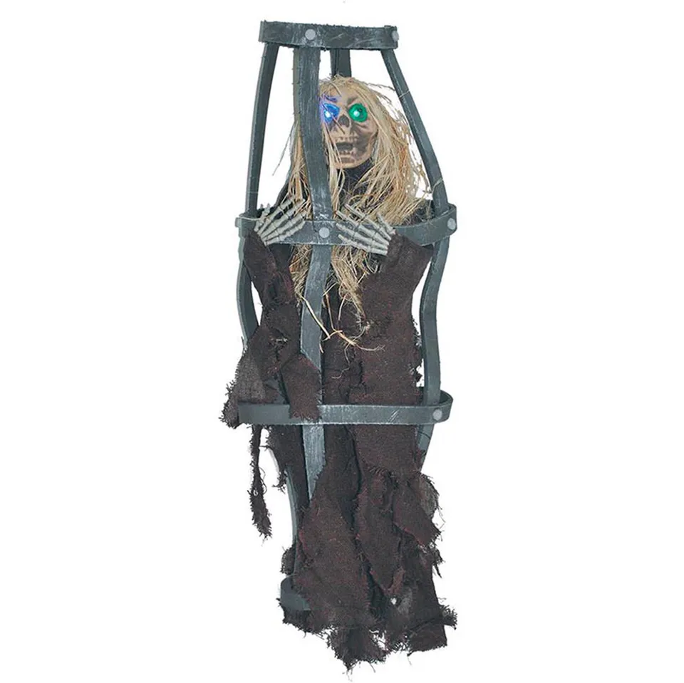 das-kost-mland-dekorationen-h-nge-figur-skelett-im-k-fig-60-cm-mit-licht image 1