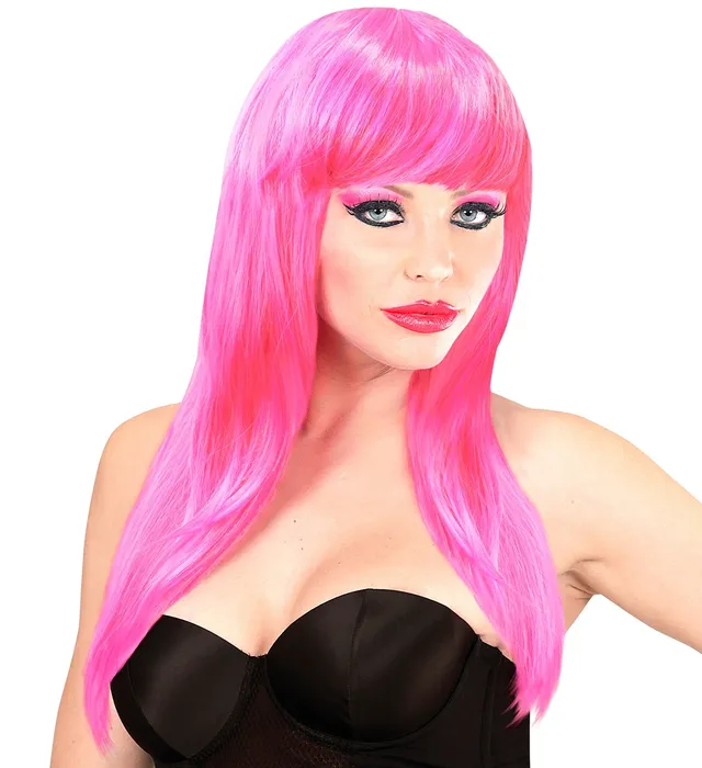 das-kost-mland-vogue-langhaar-per-cke-damen-pink-mit-pony image 1