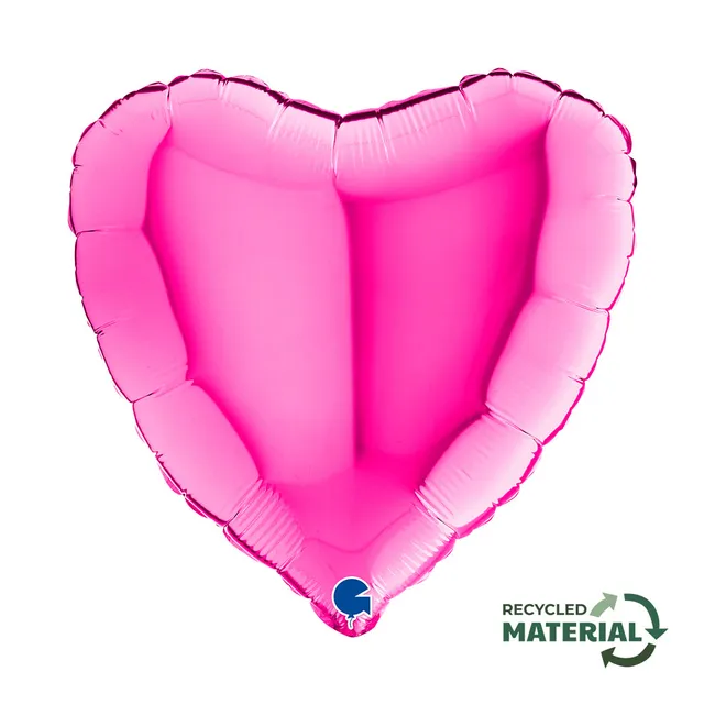 das-kost-mland-herz-folienballon-uni-magenta-46cm image 1