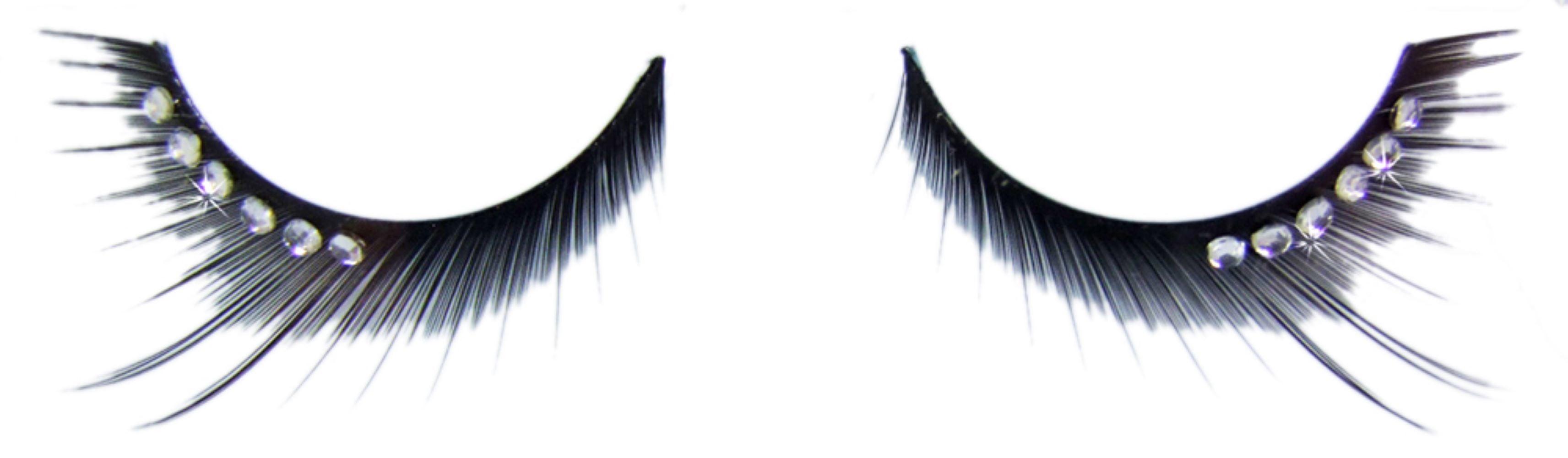monique-k-nstliche-wimpern-m-schmucksteinen-fasching-schwarz image 2