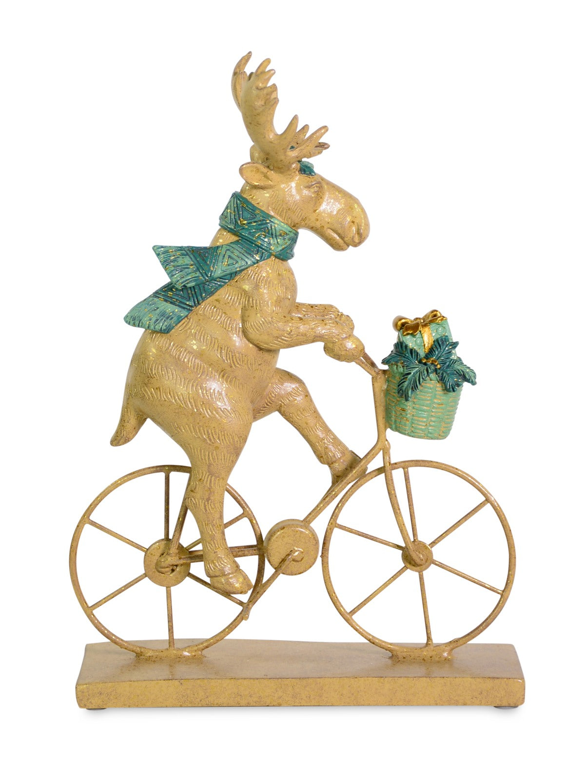 das-kost-mland-elch-auf-fahrrad-polyresin-braun-17x25cm image 1