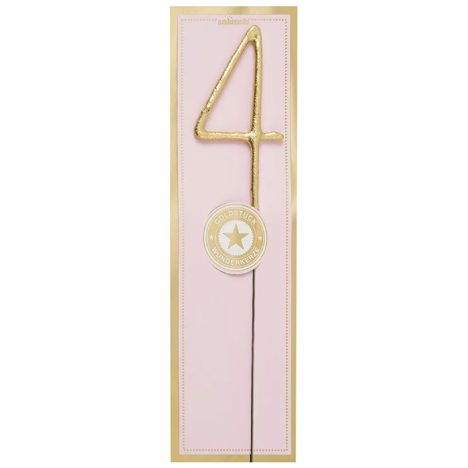 das-kost-mland-dekorationen-wunderkerze-zahl-4-gold-6-5cm image 1